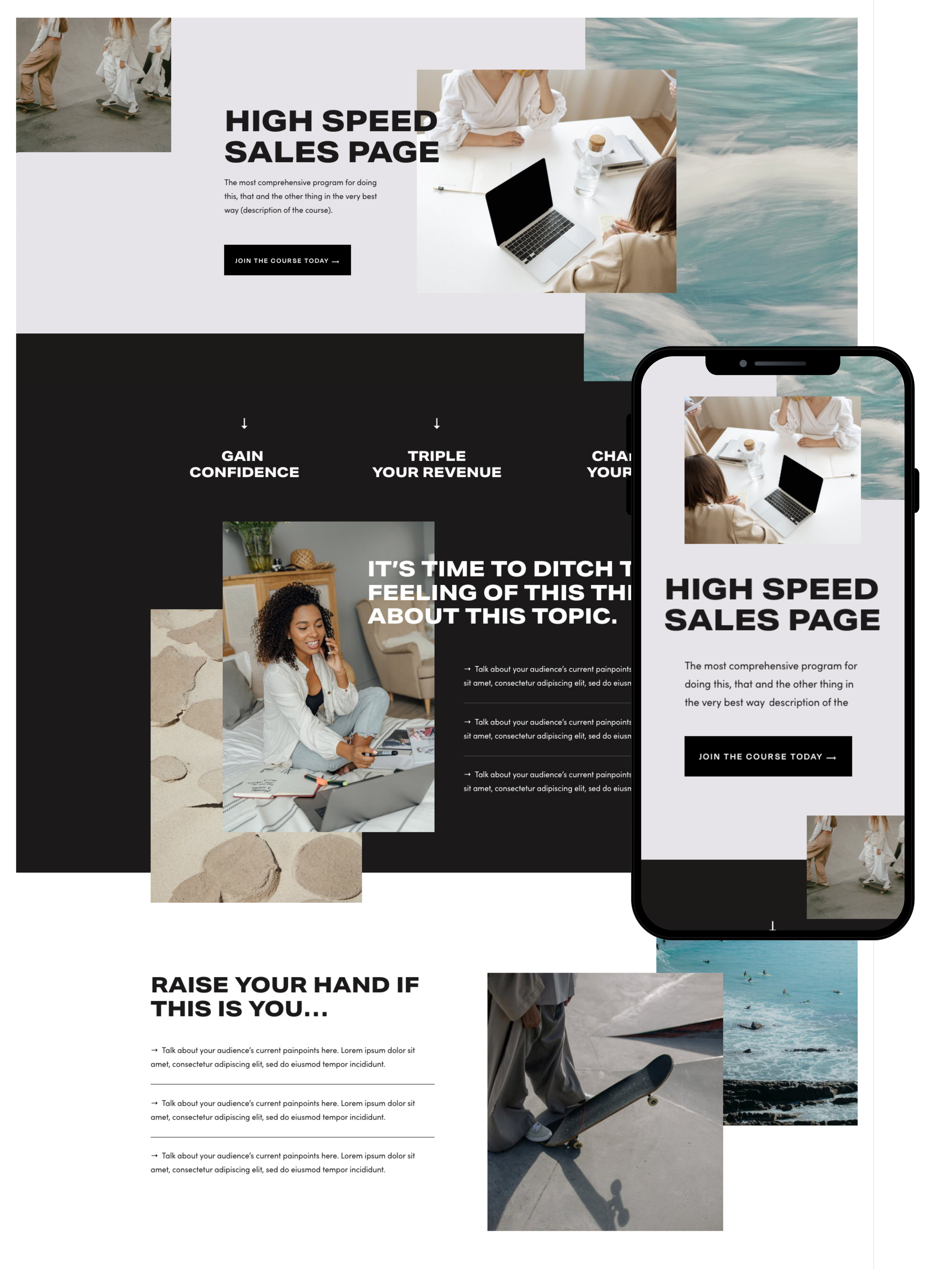 Sales Page Design | Elite Launch Design - Create in Honolulu ,Hawaii for Higher Conversions